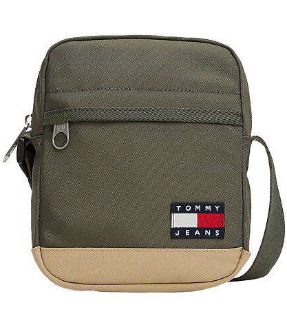 Tommy Hilfiger Shoulder Bag - Ace Daily - Pewter/Green Tommy Hilfiger Shoulder Bag - Ace Daily - Pewter/Green