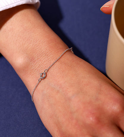 Bracelet Design Letters - Ruth Anchor Breloque Lock - Argent Bracelet Design Letters - Ruth Anchor Breloque Lock - Argent