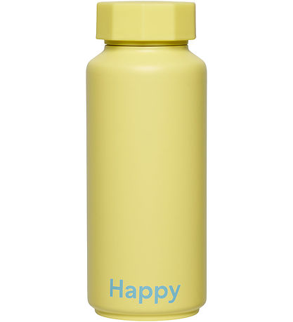 Design Letters Thermo Bottle - 500 mL - Happy - Yellow