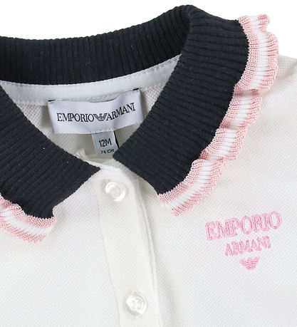 Emporio Armani Kleid - Off White/Navy Emporio Armani Kleid - Off White/Navy