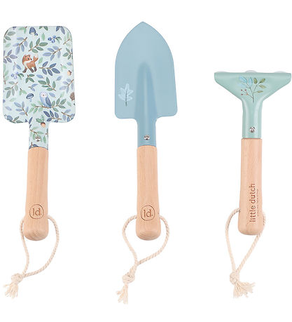 Little Dutch Garden tools - 3-Pack - Forest Friends - Blue