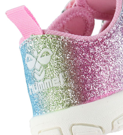 Hummel Sandals - Velcro Infant - White/Multicolour Glitter