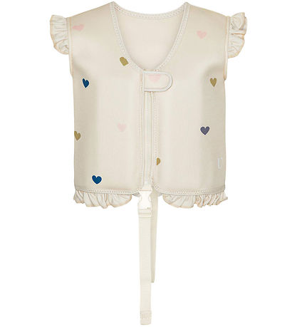 Gilet de natation Vanilla Copenhagen - Neo - av. Cœurs - Lait - 