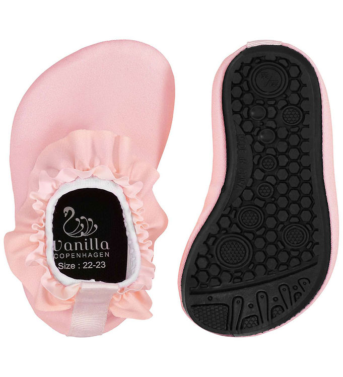 Vanilla Copenhagen Badskor - Engelska Rose m. Volanger