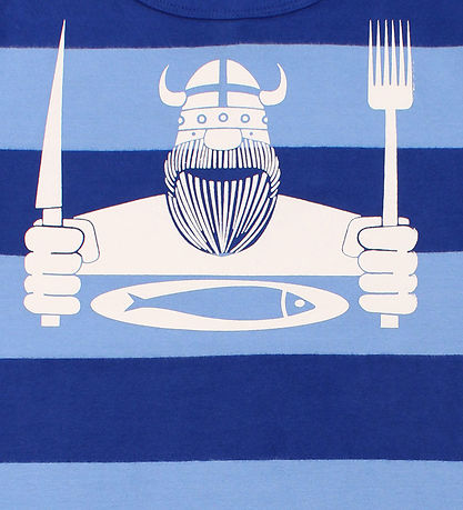 Danefæ T-shirt - Danesigurd - Skipper Blue/Waterblue Eating