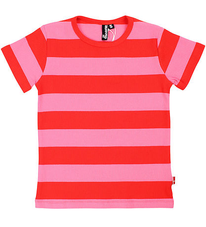 Danefæ T-shirt - Danestory - Summer Red/Bright Pink Danefæ T-shirt - Danestory - Summer Red/Bright Pink