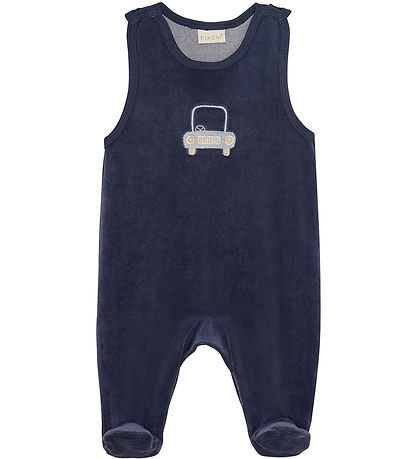 Fixoni Romper w. Bodysuit l/s - Velvet - Indigo Blue