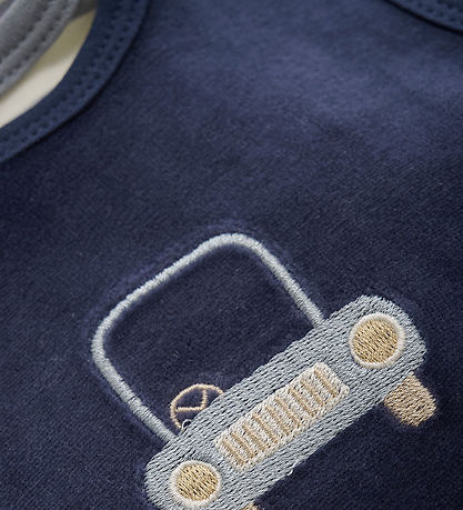 Fixoni Romper w. Bodysuit l/s - Velvet - Indigo Blue