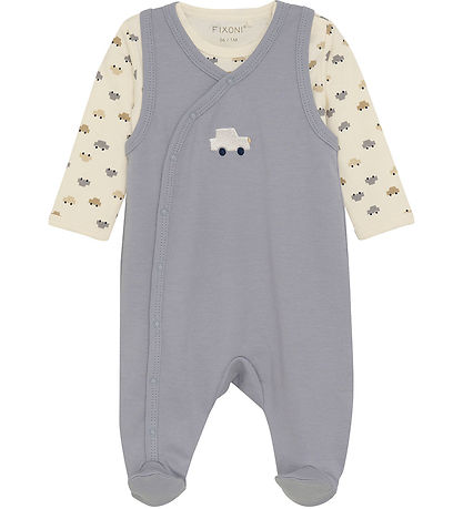 Fixoni Romper w. Bodysuit l/s - Weather habit