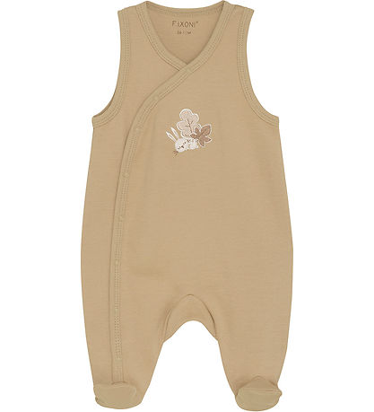 Fixoni Romper w. Bodysuit l/s - Sesame