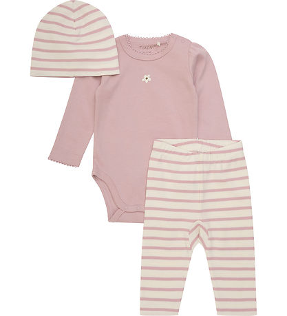 Fixoni Set - Leggings/Mütze/Body l/ä - Shadow Grau