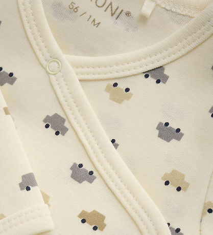Fixoni Wrap Bodysuit l/s - Weathervane w. Cars