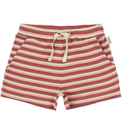 Shorts Petit Piao - Rib - Modal - Light Berry Multi Stripe Shorts Petit Piao - Rib - Modal - Light Berry Multi Stripe