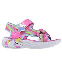 Skechers Sandals w. Lights - Unicorn Dreams - Pink/Multi Skechers Sandals w. Lights - Unicorn Dreams - Pink/Multi