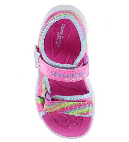 Skechers Sandals w. Lights - Unicorn Dreams - Pink/Multi