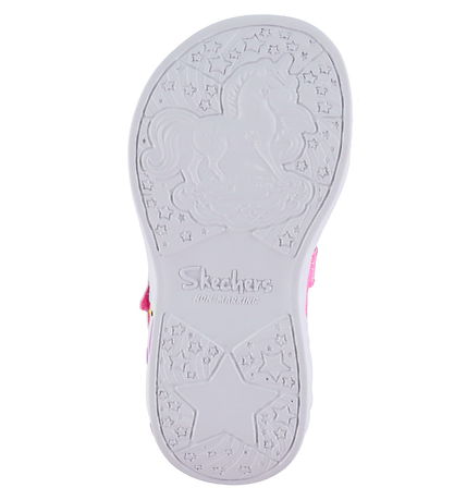 Skechers Sandals w. Lights - Unicorn Dreams - Pink/Multi