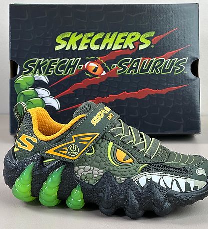 Skechers Schoenen m. Verlichting - Skech-O-Saurus - Olive