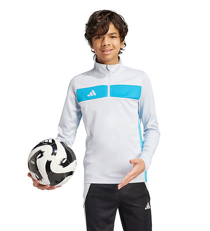 adidas Performance Training shirt - Tiro ES - Light blue/Shocya/