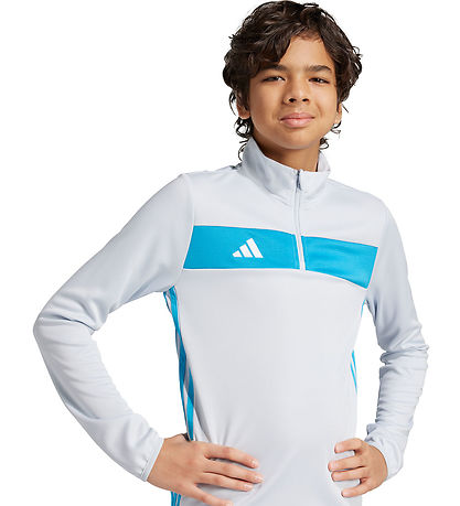 adidas Performance Training shirt - Tiro ES - Light blue/Shocya/