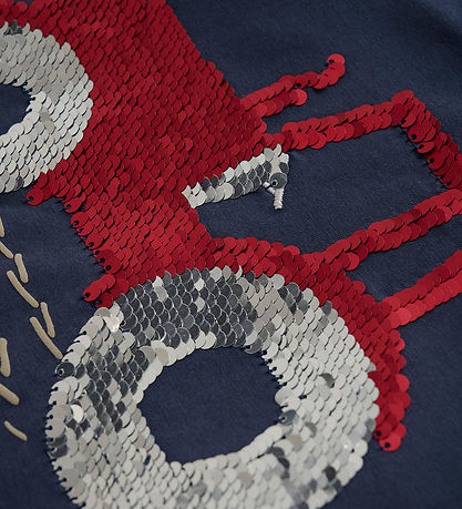 T-Shirt Minymo - Blue Nights av. Paillettes réversibles T-Shirt Minymo - Blue Nights av. Paillettes réversibles