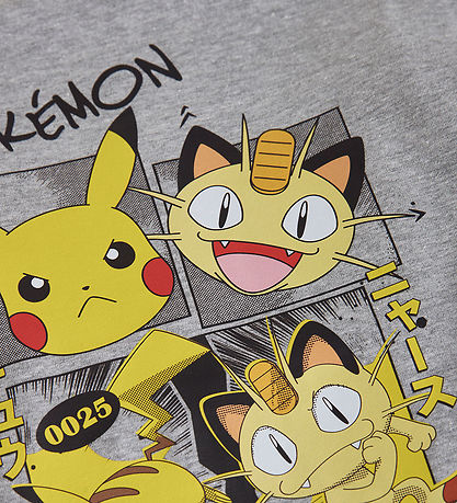 Minymo T-shirt - Pokémon - Grey Melange