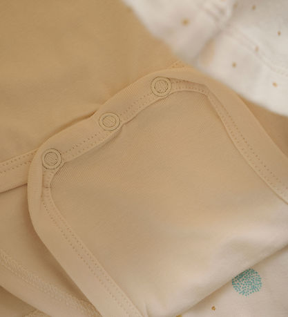 Minymo Bodysuit w. Skirt s/s - White Swan