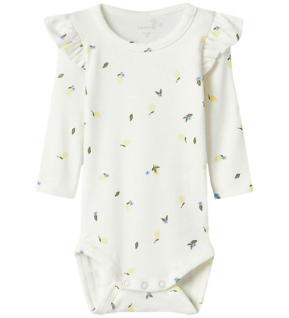 Name It Bodysuit l/e - NmfFilly - Cloud Dansari M. Sítrónur/Blóm Name It Bodysuit l/e - NmfFilly - Cloud Dansari M. Sítrónur/Blóm