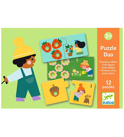 Djeco Puslespill - 24 Brikker - Duo - First Figurer Djeco Puslespill - 24 Brikker - Duo - First Figurer