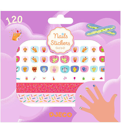 Ongles Autocollants Djeco - 120 pièces - Happy Anniversaire !