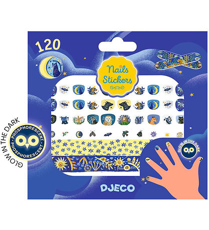 Djeco Nails Stickers - 120 pcs - Moonlight Reflections