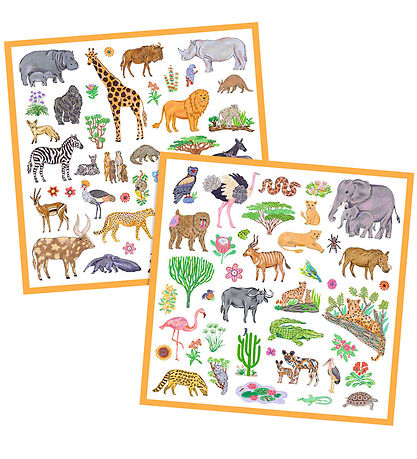 Djeco Stickers - 160 st. - Kenya Djeco Stickers - 160 st. - Kenya