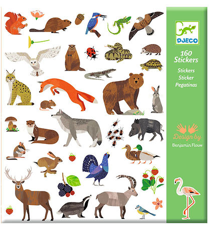 Djeco Stickers - 160 pcs - Fauna