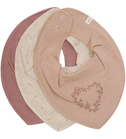 Pippi Drool bib - Pointy - 3-Pack - Burlwood