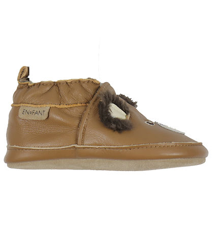 En Fant Soft Sole Leather Shoes - Applique - Toasted Coconut w.  En Fant Soft Sole Leather Shoes - Applique - Toasted Coconut w.
