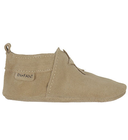 En Fant Soft Sole Leather Shoes - White Pepper w. Star En Fant Soft Sole Leather Shoes - White Pepper w. Star