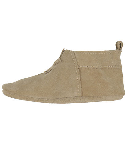 En Fant Soft Sole Leather Shoes - White Pepper w. Star En Fant Soft Sole Leather Shoes - White Pepper w. Star