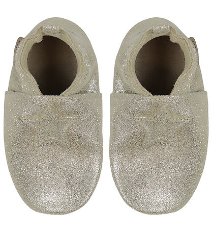 En Fant Pehmeät nahkakengät - Champagne Glitter En Fant Pehmeät nahkakengät - Champagne Glitter