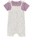 Fixoin Summer Romper w. Bodysuit s/s - Eggnog Fixoin Summer Romper w. Bodysuit s/s - Eggnog