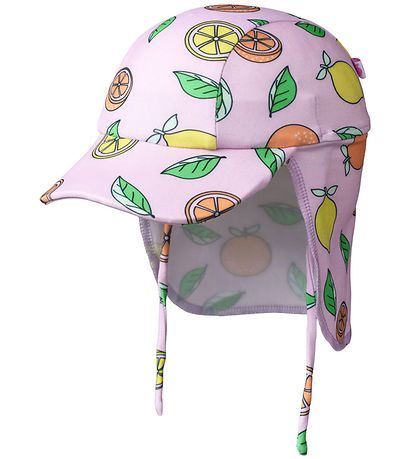 Småfolk Swim Hat - UV50+ - Pink Lavender w. Lemons and Oranges Småfolk Swim Hat - UV50+ - Pink Lavender w. Lemons and Oranges