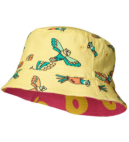 Småfolk Bucket Hat - Reversible - Pink Fandango