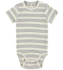 Sofie Schnoor Bodysuit s/s - Modal - Antique White W. Blue Sofie Schnoor Bodysuit s/s - Modal - Antique White W. Blue