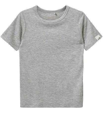 Sofie Schnoor T-shirt - Rib - PiperSK - Grey Flour