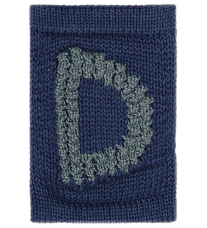 Smallstuff Knitted Letter - D - Blue Alphabet