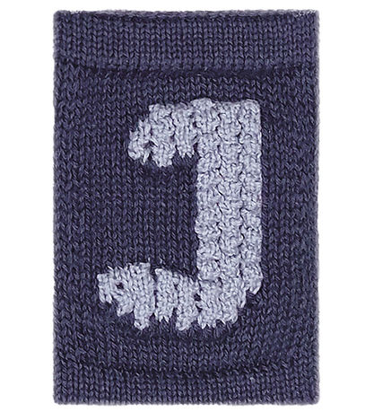 Smallstuff Knitted Letter - J - Blue Alphabet