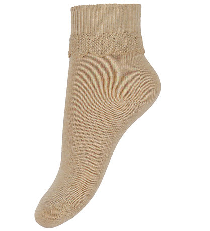 Konges Sløjd Sokken - 3-pack - Frill - Zand/Optisch White/Frambo Konges Sløjd Sokken - 3-pack - Frill - Zand/Optisch White/Frambo