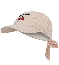 Konges Sløjd Cap - Ellie Bow - Peony Stripe Konges Sløjd Cap - Ellie Bow - Peony Stripe