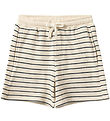 Sofie Schnoor Shorts - Antique White W. Blue Sofie Schnoor Shorts - Antique White W. Blue