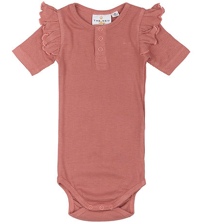 The New Siblings Bodysuit s/s - TnsBoriel - Rib - Old Rose The New Siblings Bodysuit s/s - TnsBoriel - Rib - Old Rose