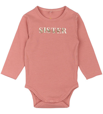 The New Siblings Bodysuit l/s - TnsbSister - Old Rose