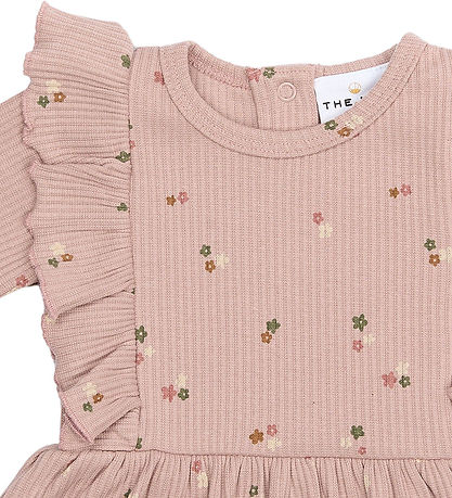 The New Siblings Bodysuit w. Skirt s/s - TnsBodelia - Rib - Adob